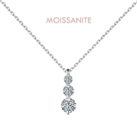 Collana Donna in Argento Moissanite NCOUR40